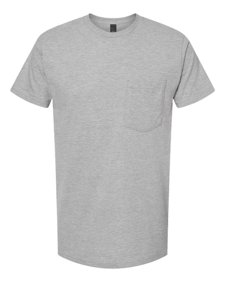 Tultex® Heavyweight Jersey Pocket Crewneck Short Sleeve T-Shirt