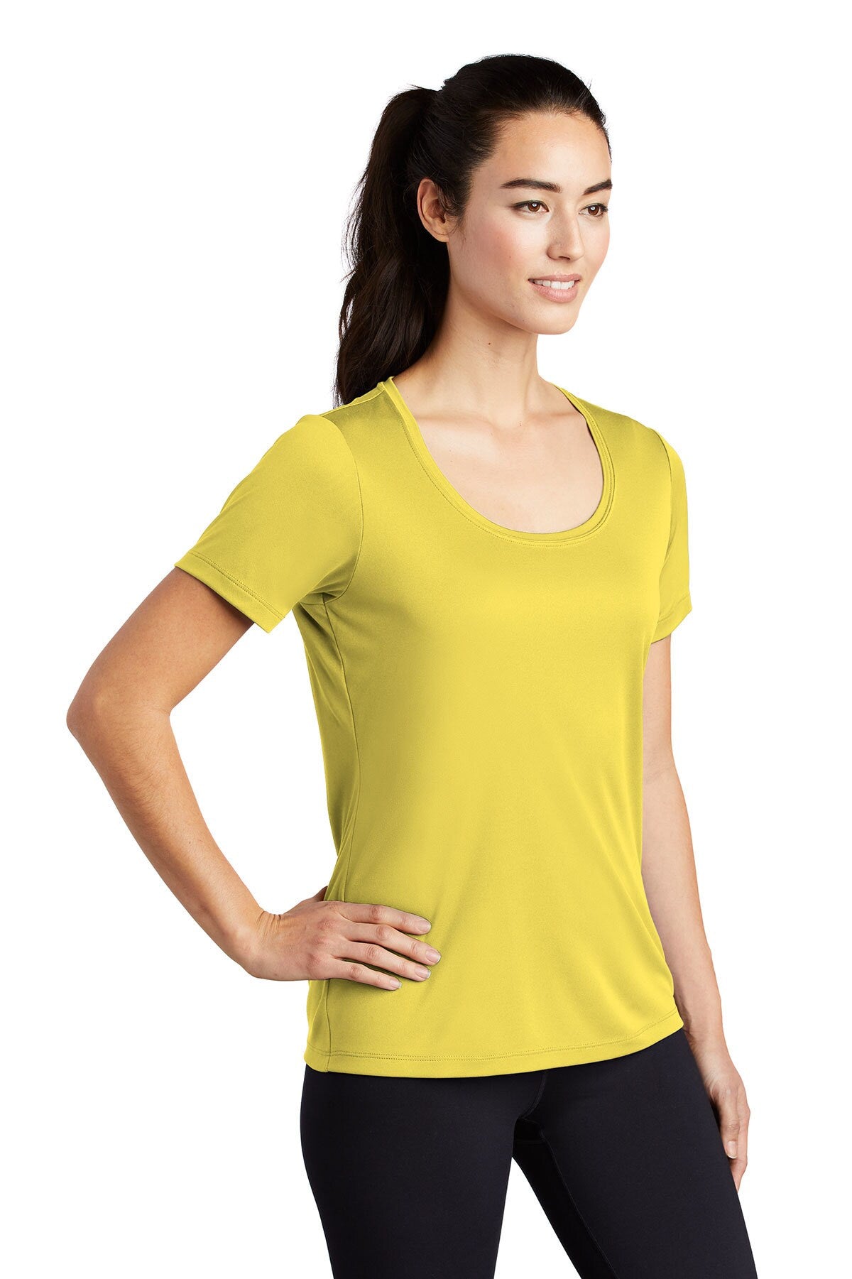 Sport-Tek®- Ladies Scoop Neck Short Sleeve Tee