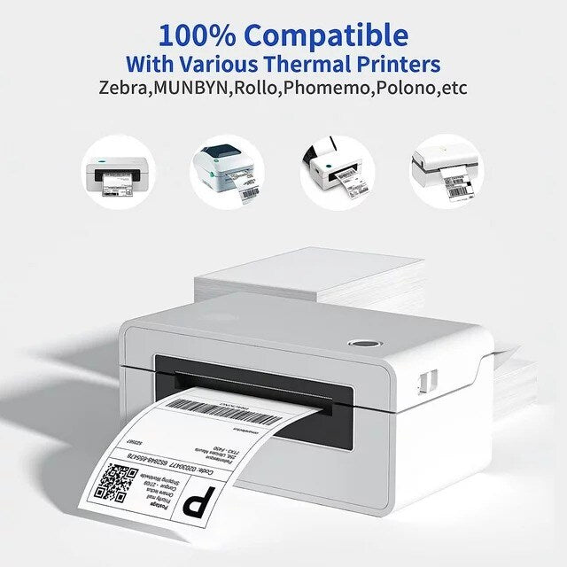 Direct Thermal Labels 4x6 Shipping Labels with Perforation