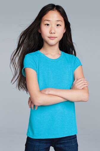 Luxury District Girls Perfect Tri Tee - DT130YG | RADYAN®