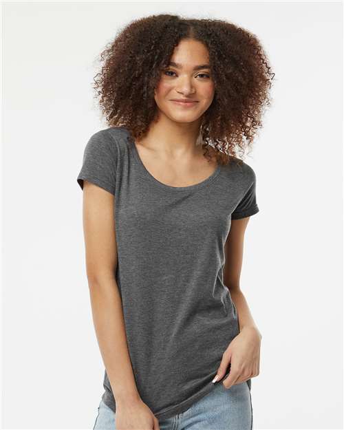 Tultex® Women's Poly Rich Scoop Neck Short Sleeve T-Shirt