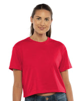 Next Level® Women's Short Sleeve Crewneck Ideal Crop Top - 1580