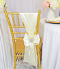 Satin Chair Sash Sample 8x108 Ivory
