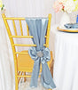 Satin Chair Sash Sample Dusty Blue