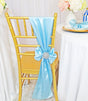 Satin Chair Sashes 8x108 Baby Blue
