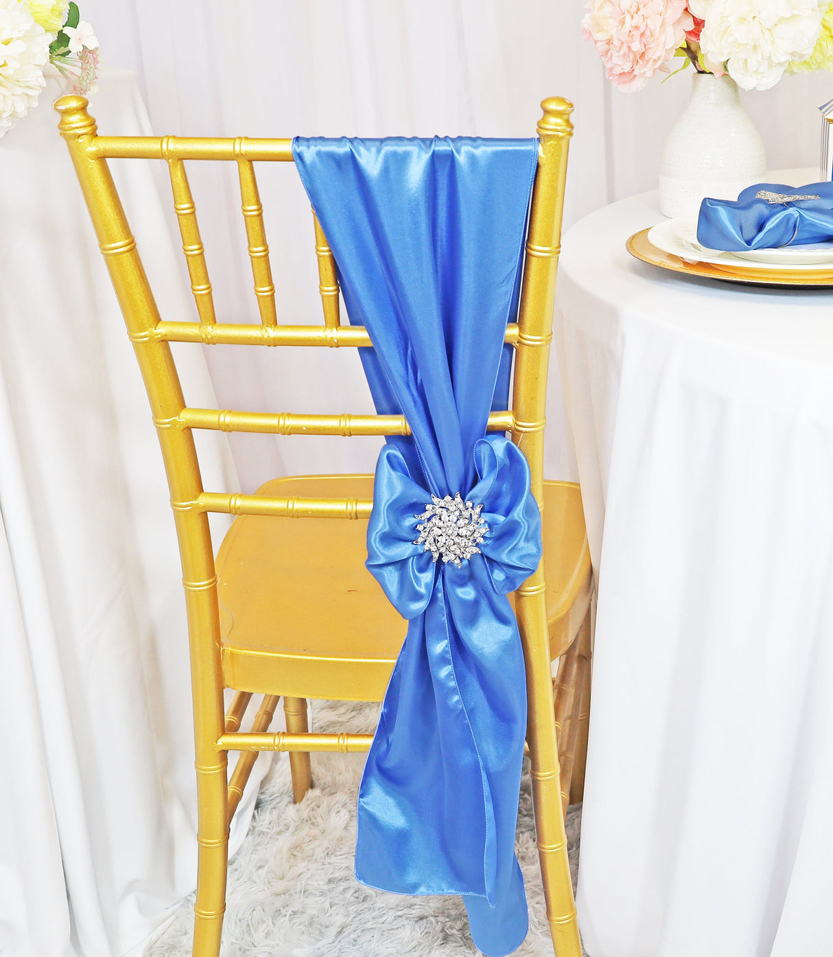 Satin Chair Sash Sample