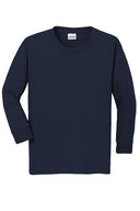 12 Pack Gildan® Youth Heavy Cotton Crew Neck Long Sleeve T-Shirt