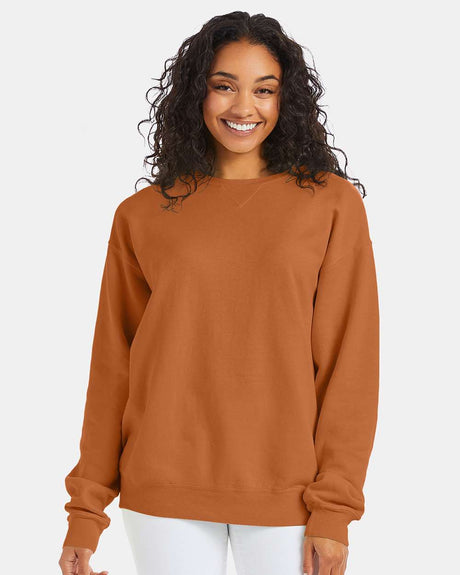 ComfortWash by Hanes® Garment-Dyed Crewneck Long Sleeve Sweatshirt