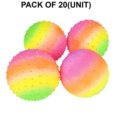 Inflatable Rainbow Knobby Balls