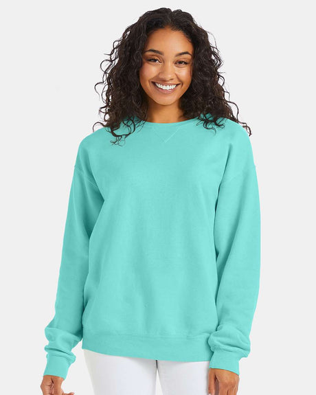 ComfortWash by Hanes® Garment-Dyed Crewneck Long Sleeve Sweatshirt