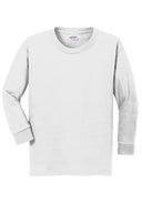 12 Pack Gildan® Youth Heavy Cotton Crew Neck Long Sleeve T-Shirt