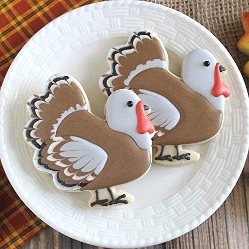 Ann Clark Thanksgiving Turkey Cookie Cutter, 3.75" Side profile full bird