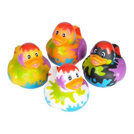 Paint Splatter Rubber Ducks