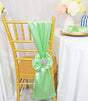 Satin Chair Sashes 8x108 Mint Green