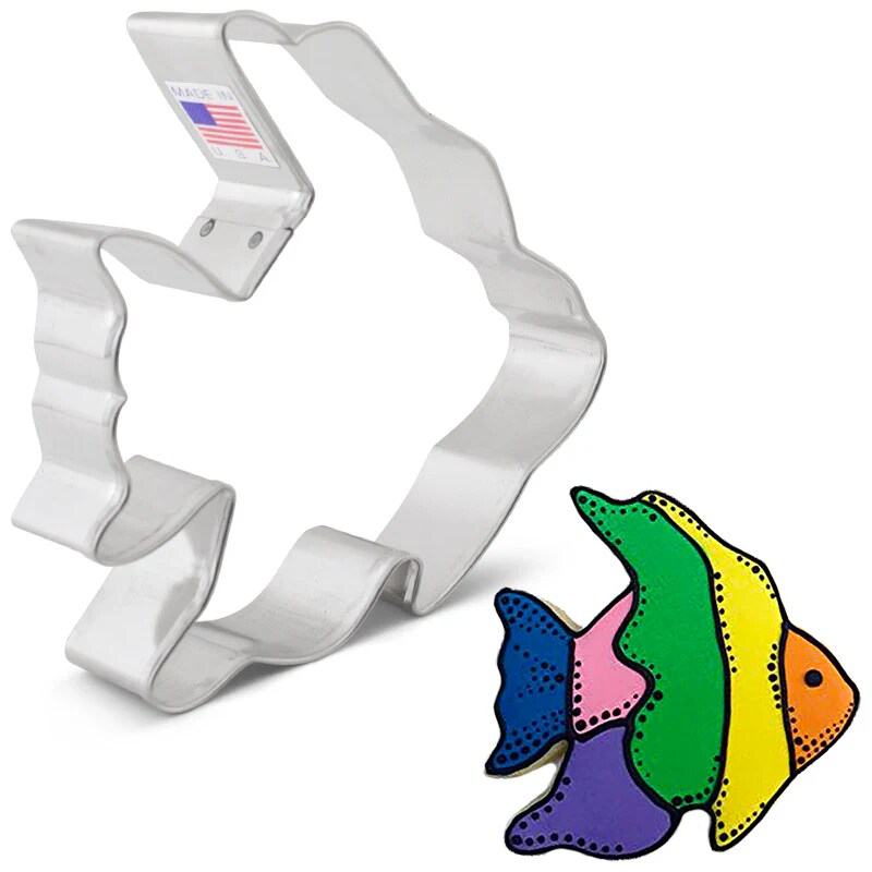 Ann Clark Tropical Angel Fish Cookie Cutter 4"