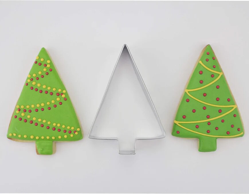 Ann Clark Streight Modern Style Tree Cookie Cutter 3.75" Christmas