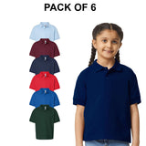 6 Pack: Gildan DryBlend® Youth Short Sleeve Jersey Polo
