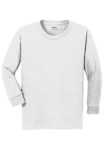 24 Pack Gildan® Youth Heavy Cotton Long Sleeve Crew-Neck T-Shirt