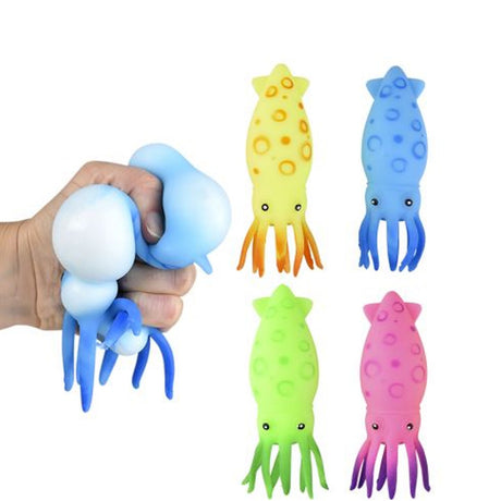 Squish & Stretch Squids 6 1/4 inches