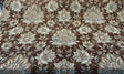 Wolfgang Floral Chenille Fabric - Carob Rust Damask, 57" Width, 27" Horizontal Repeat, 29" Vertical Repeat (1 Yard)