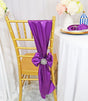 Satin Chair Sashes Purple 8x108