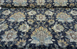 Wolfgang Floral Chenille Fabric - Onyx Black Damask, 57" Width, 27" Horizontal Repeat, 29" Vertical Repeat (1 Yard)