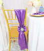 Satin Chair Sashes Victoria Lilac