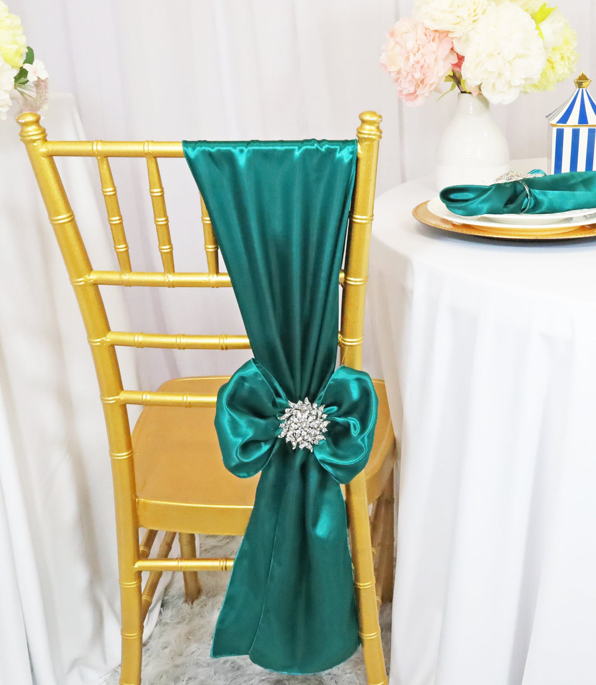 Satin Chair Sash Sample 8x108 Oasis