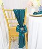 Satin Chair Sashes 8x108 Peacock
