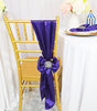 Satin Chair Sashes 8x108 Regency Purple