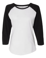 Women's Baseball Fine Jersey Three-Quarter Sleeve Tee