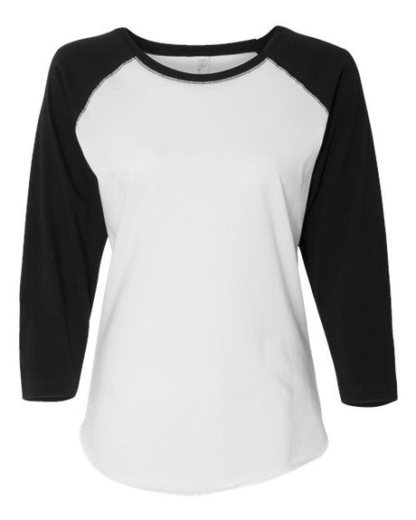 Women's Baseball Fine Jersey Three-Quarter Sleeve Tee