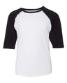 Youth Baseball Fine Jersey Three-Quarter Sleeve Tee