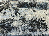 3D Velvet Polyester Fabric - Charcoal Gray Solid, Heavy Duty Upholstery, 1 Yard (By The Yard)