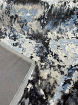 3D Velvet Polyester Fabric - Charcoal Gray Solid, Heavy Duty Upholstery, 1 Yard (By The Yard)