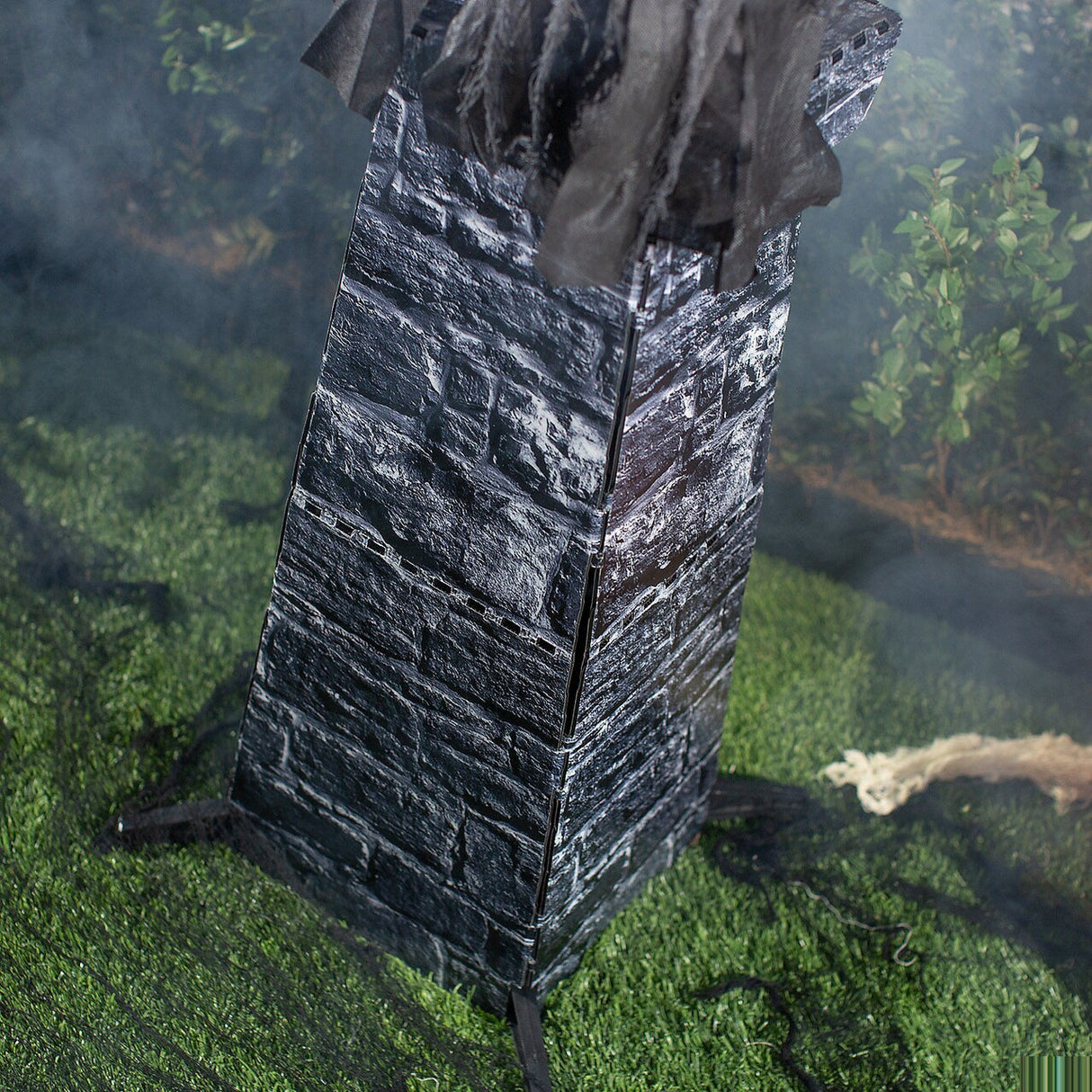 Animated Standing Skeletal Reaper with Wings – 33 1/2" x 74 3/4" Halloween Decoration