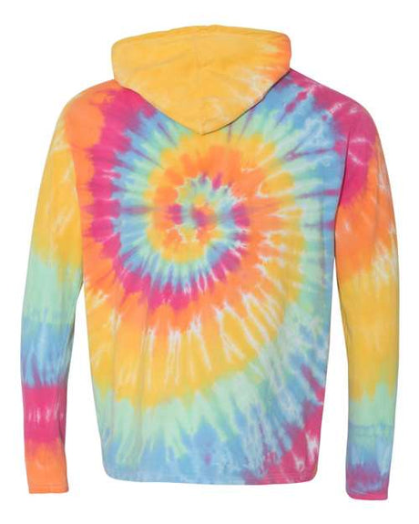 Tie-Dyed Long Sleeve Hooded T-Shirt