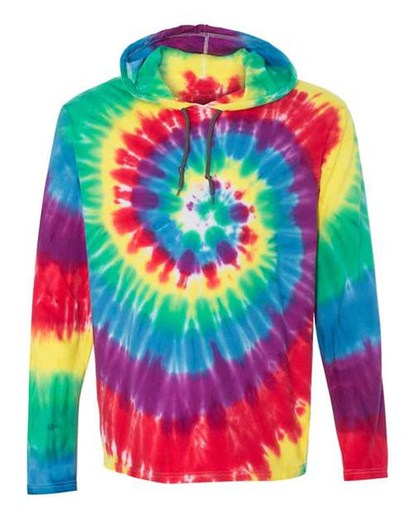 Tie-Dyed Long Sleeve Hooded T-Shirt