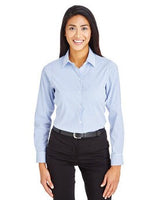 Devon & Jones® CrownLux Performance Ladies Micro Windowpane Woven Shirt