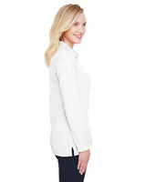 Devon & Jones® CrownLux Performance Ladies Plaited Long Sleeve Polo