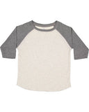 RADYAN® Toddler Baseball Fine Jersey Three-Quarter Sleeve T-Shirt