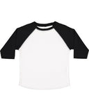 RADYAN® Toddler Baseball Fine Jersey Three-Quarter Sleeve T-Shirt