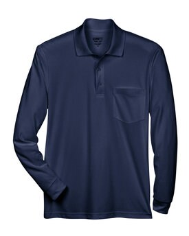 CORE® Adult Pinnacle Performance Long-Sleeve Piqué Polo with Pocket