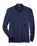 CORE® Adult Pinnacle Performance Long-Sleeve Piqué Polo with Pocket