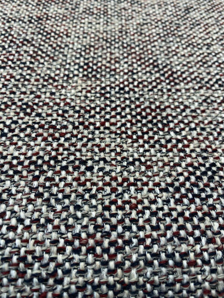 Swavelle Chenille Ridge Merlot Latex Backed Chenille Fabric - Merlot Basket Weave, 55" Width (1 Yard)