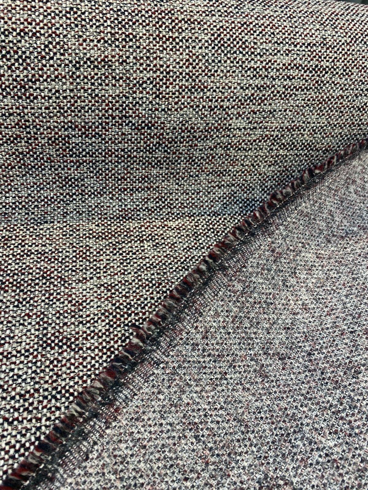 Swavelle Chenille Ridge Merlot Latex Backed Chenille Fabric - Merlot Basket Weave, 55" Width (1 Yard)