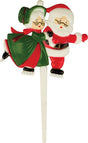 4.5" Skating Mr & Mrs. Clause Picks - 12 count