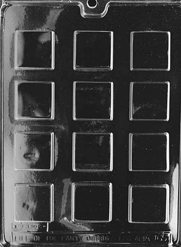 Square Plain Mints Chocolate Mold - LPAO065