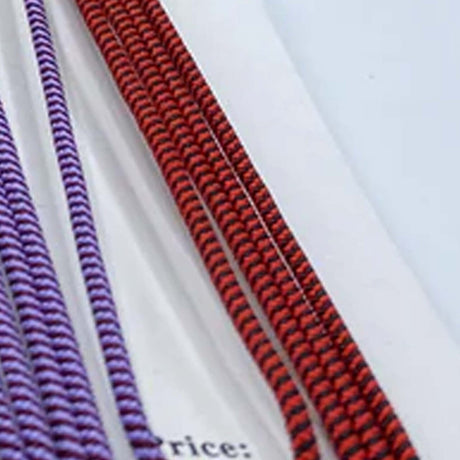 10 Yards Red & Black Craft Elastic Cord Thick
