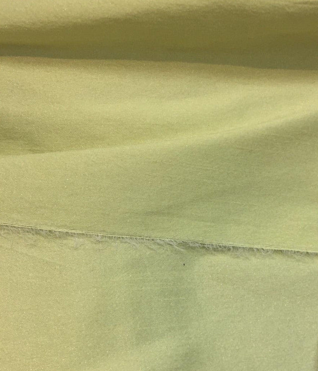 Light Green Shantung Faux Silk Polyester Fabric - Solid, 57" Width (1 Yard)